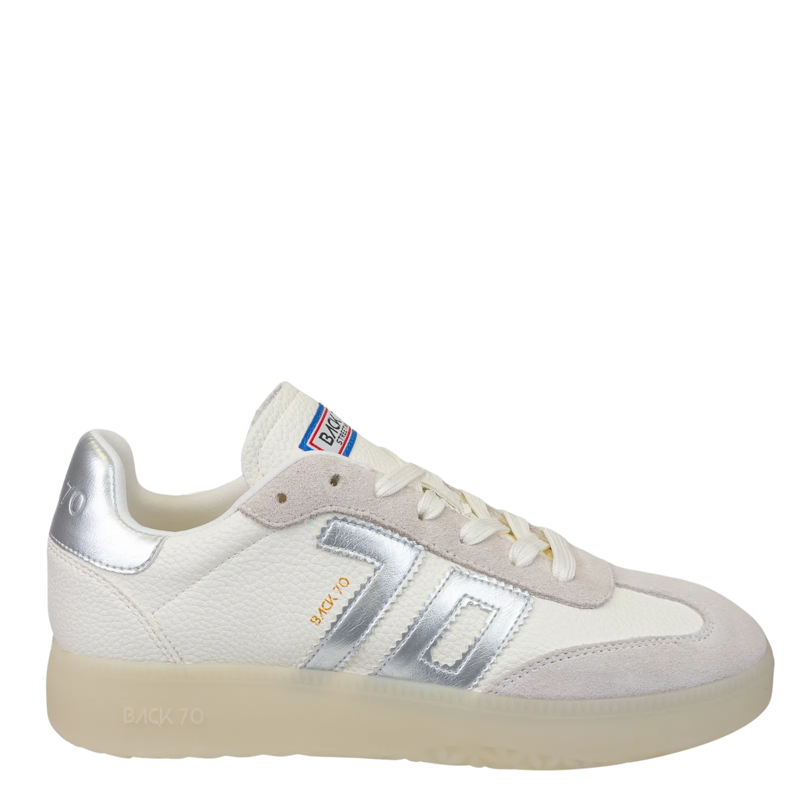 BACK 70 - BOSTON 2502 in METALLIC SILVER Sneakers