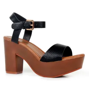 Black Strap Heels