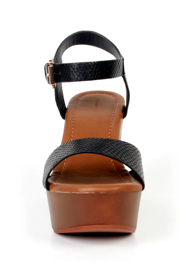 Black Strap Heels