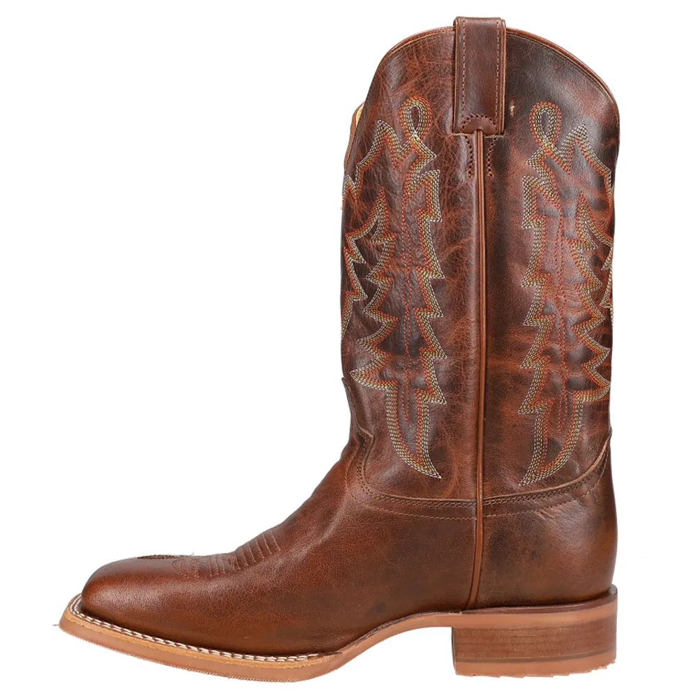 Carsen Embroidered Square Toe Pull On Cowboy Boots