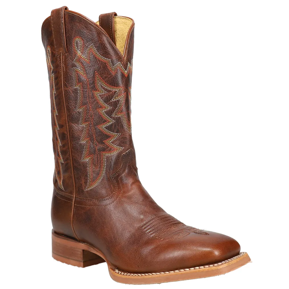 Carsen Embroidered Square Toe Pull On Cowboy Boots