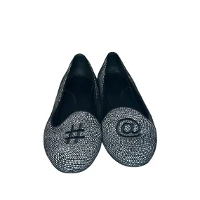 CHATELLES Black & Silver Hashtag Loafers
