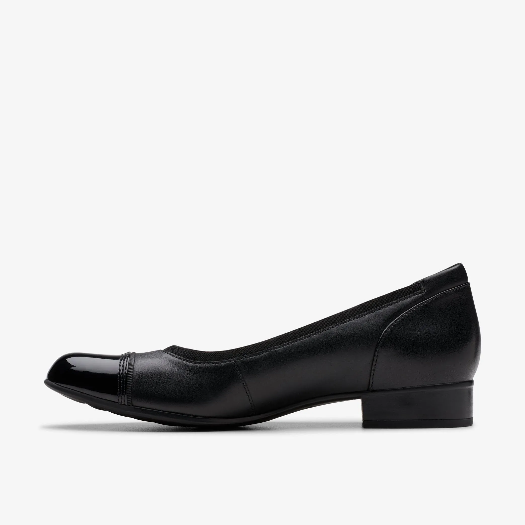 Clarks Women's Krystine May Flats- Black Leather