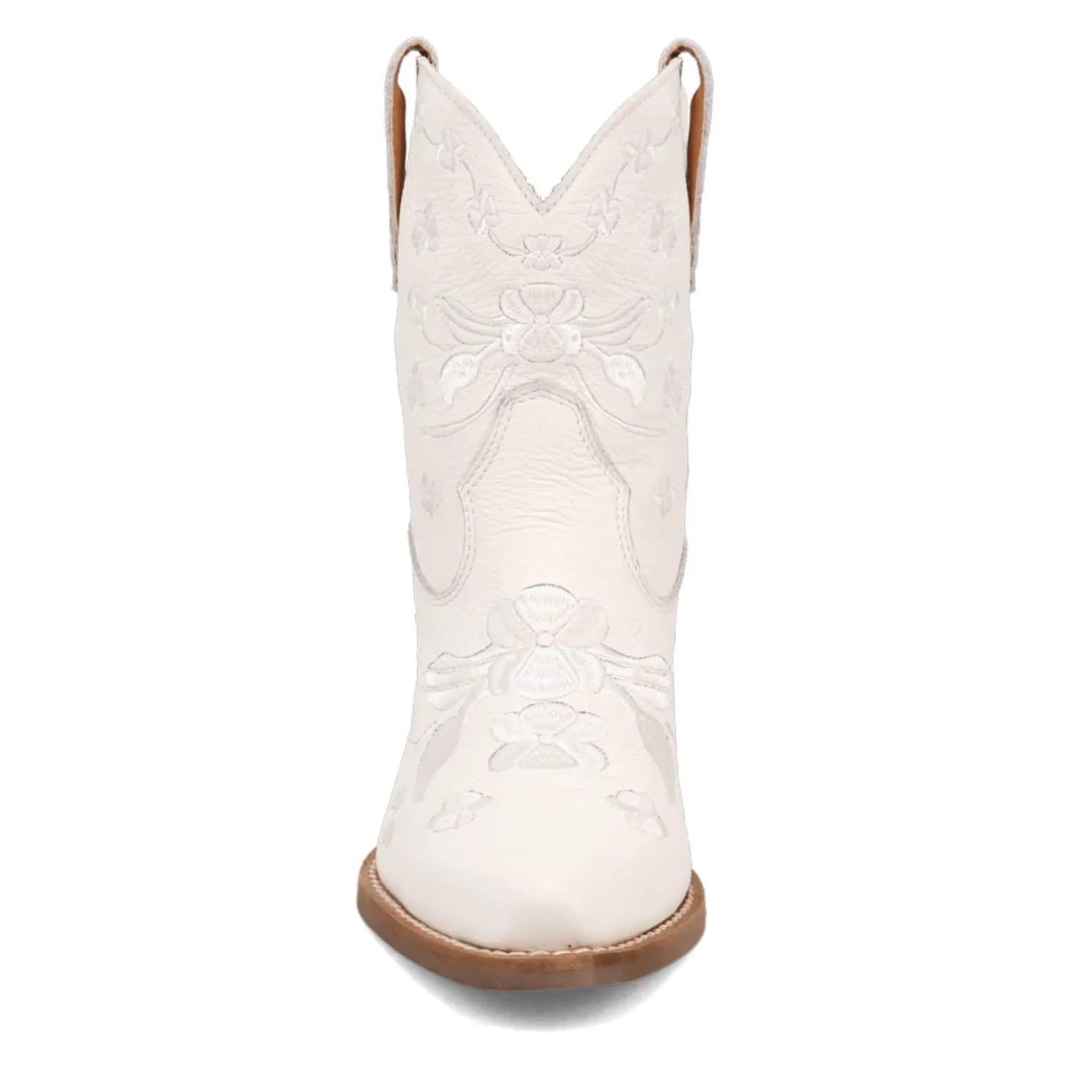 Dingo Womens Sweetheartie White Leather Cowboy Boots