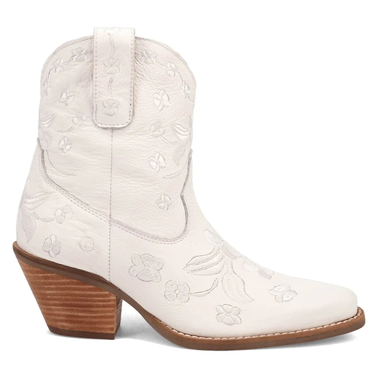 Dingo Womens Sweetheartie White Leather Cowboy Boots
