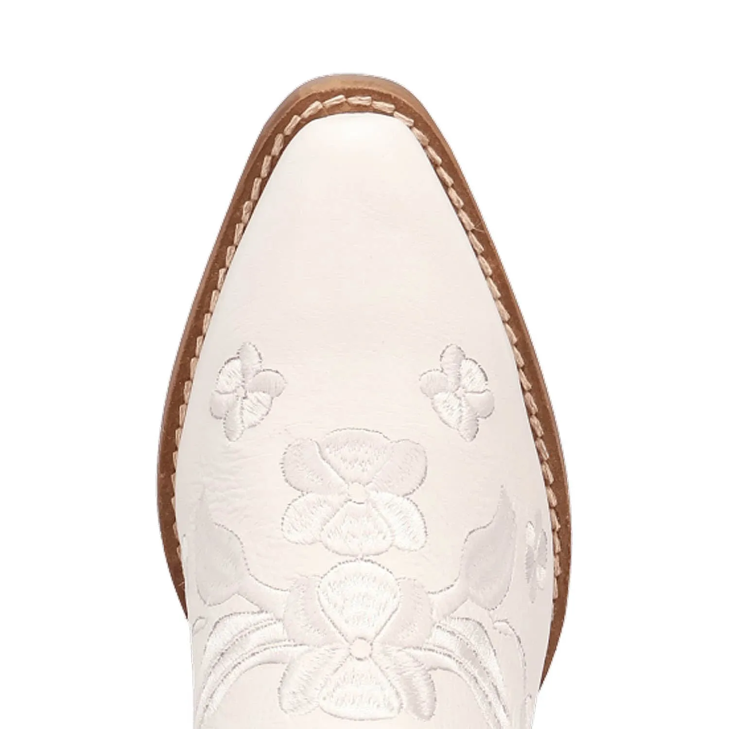 Dingo Womens Sweetheartie White Leather Cowboy Boots