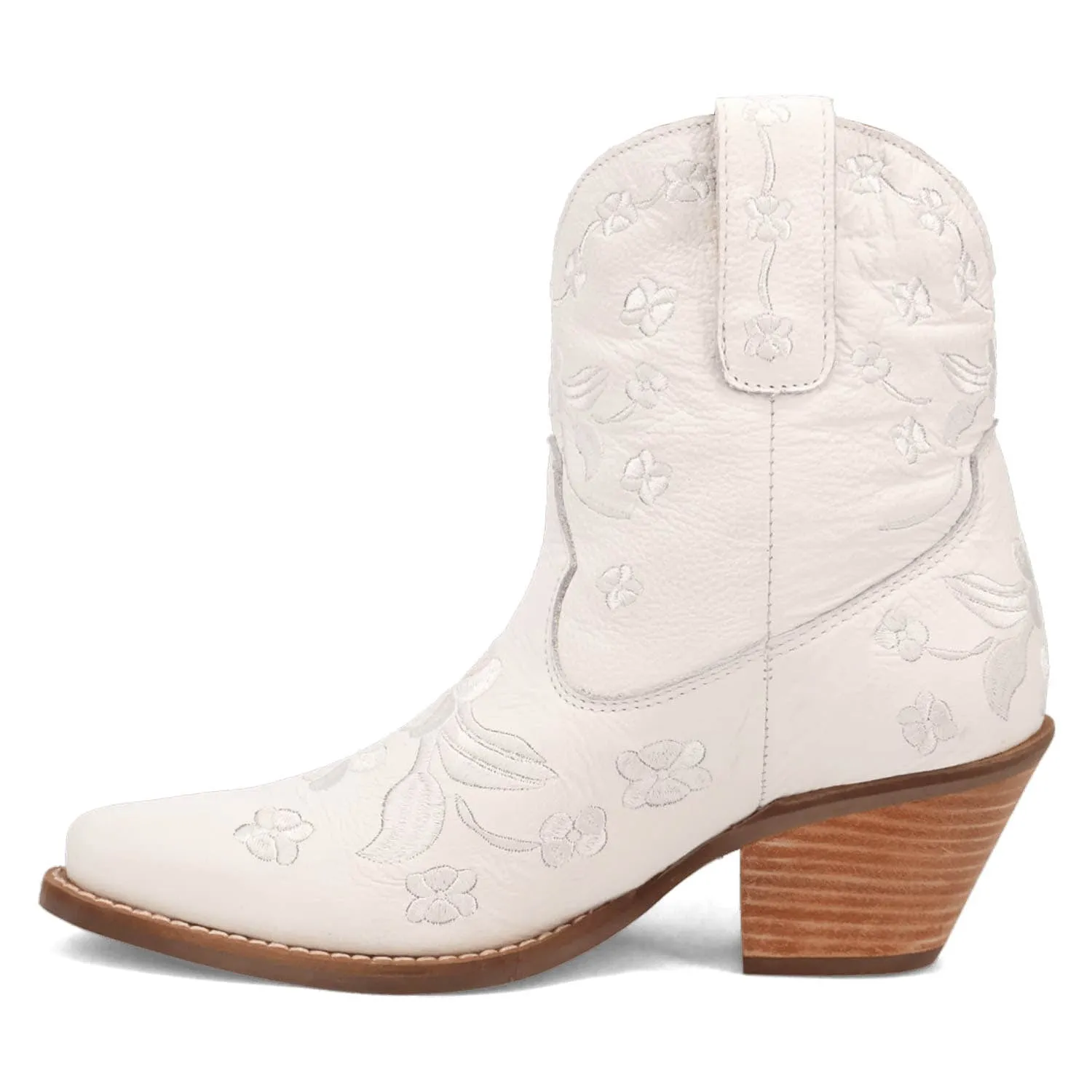 Dingo Womens Sweetheartie White Leather Cowboy Boots