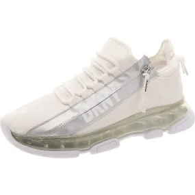 DKNY Womens Faux Leather Lace-Up Casual And Fashion Sneakers