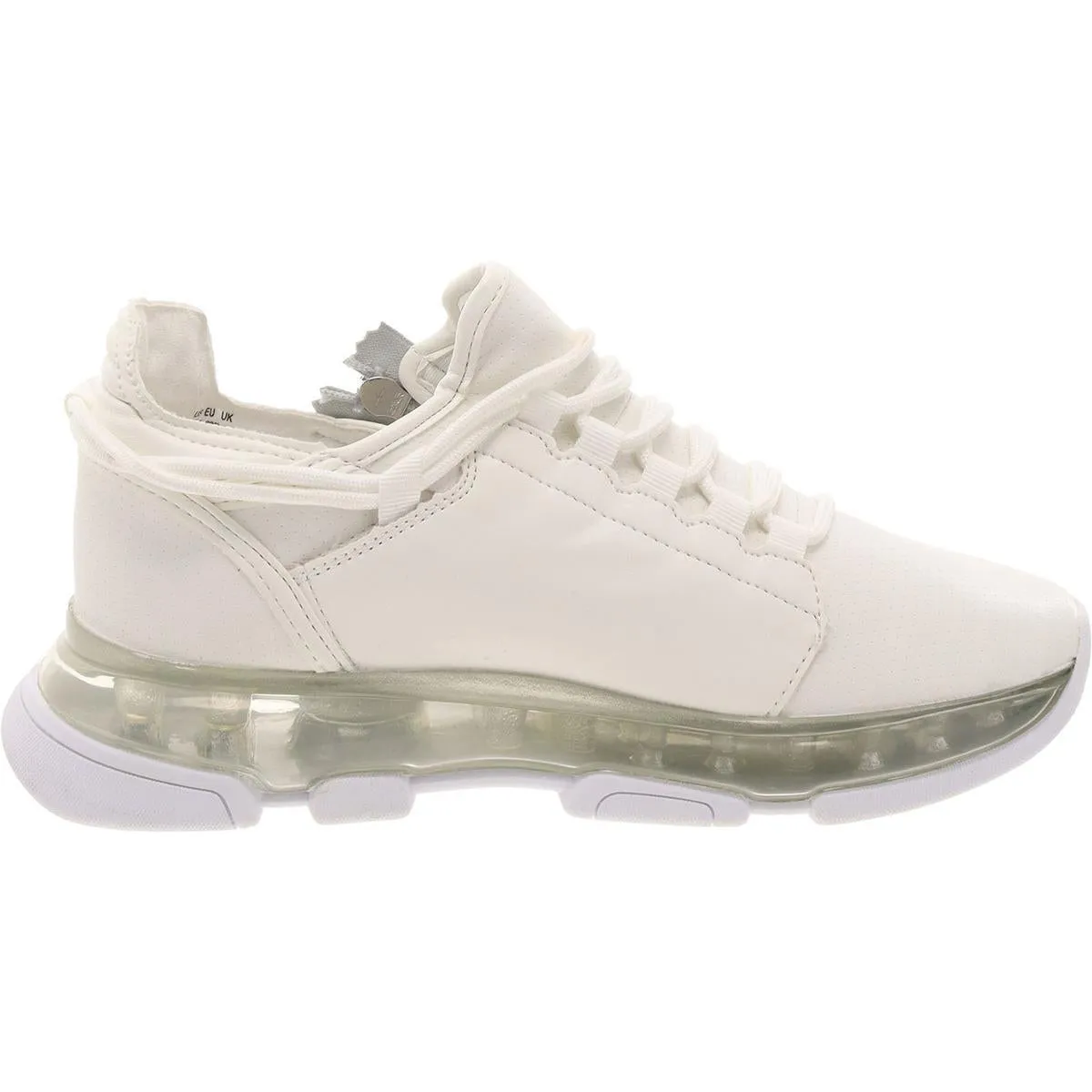 DKNY Womens Faux Leather Lace-Up Casual And Fashion Sneakers