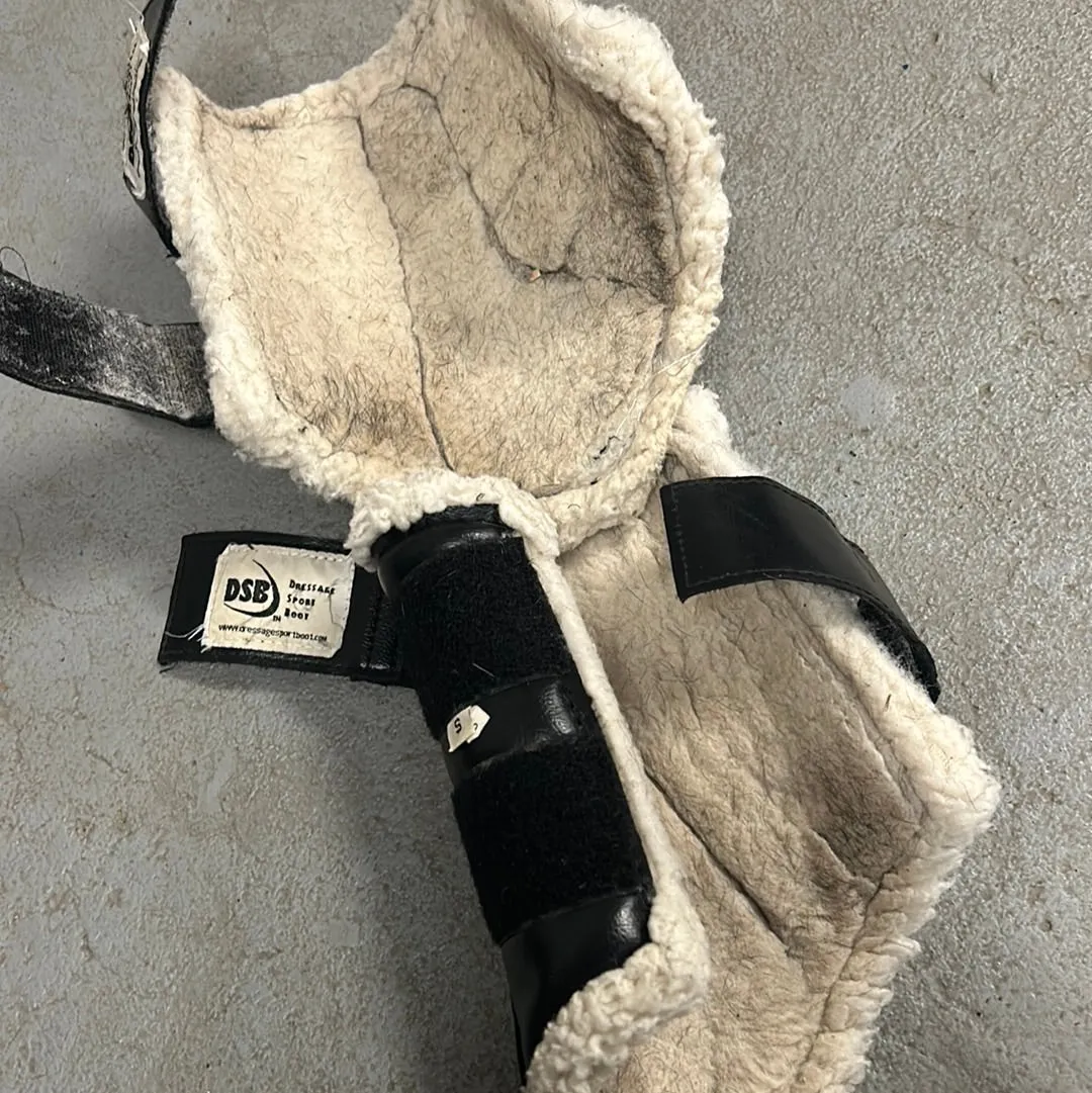 Dressage Sport Boots Black/White Small