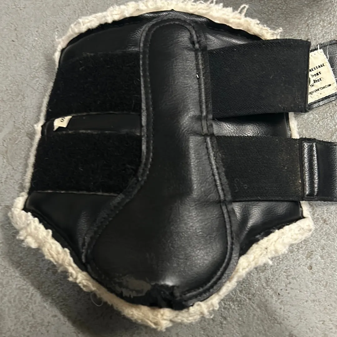 Dressage Sport Boots Black/White Small