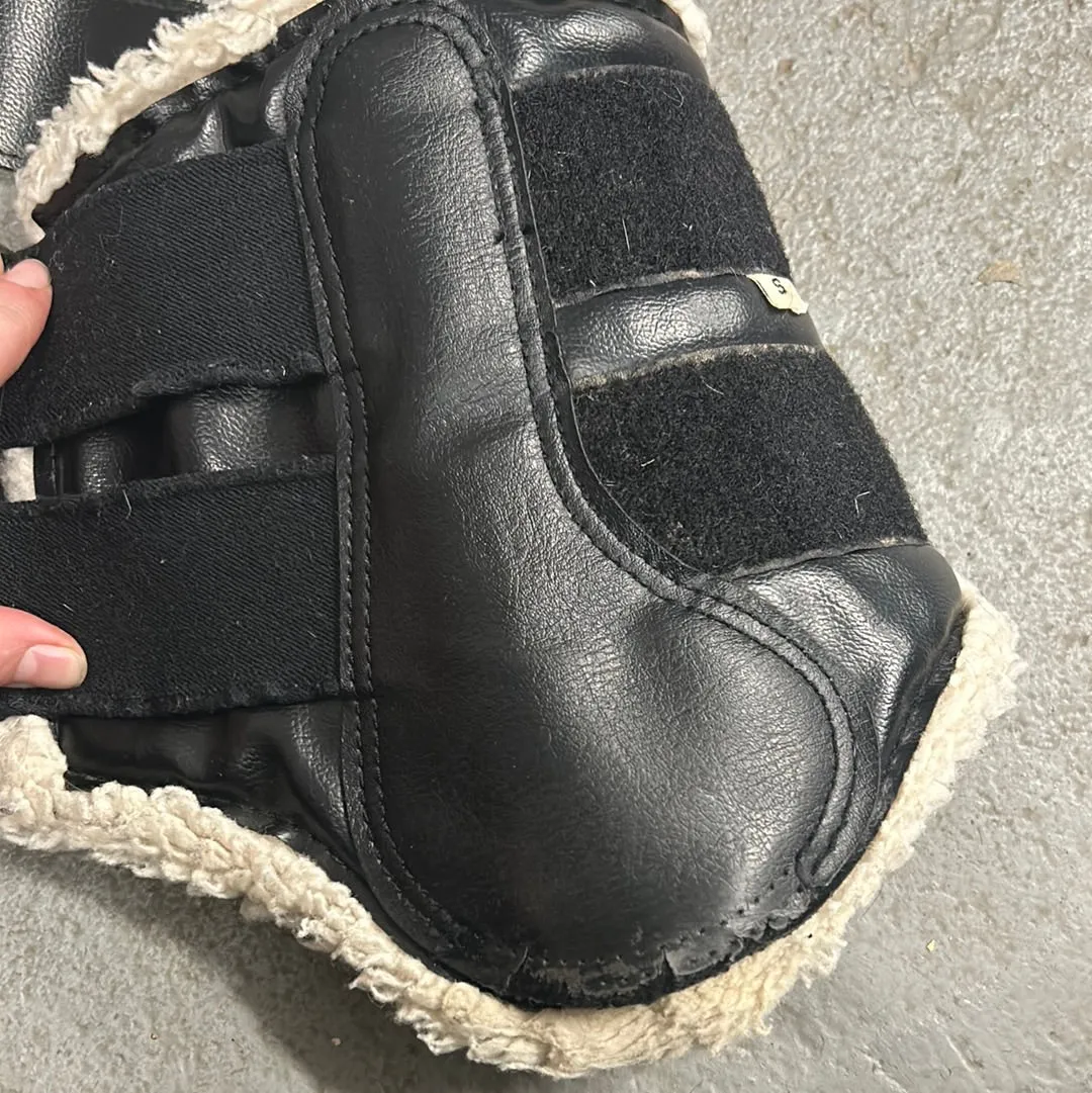 Dressage Sport Boots Black/White Small