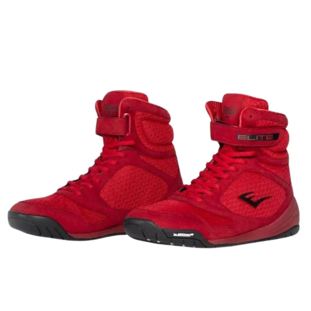 Everlast Elite 2.0 High Top Boxing Boots - Red