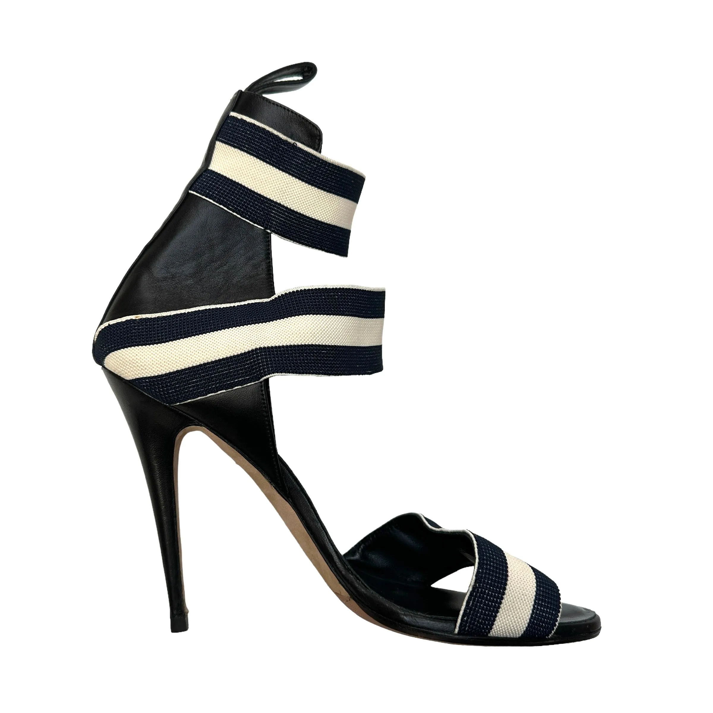 Fabric & Leather Heels - 7
