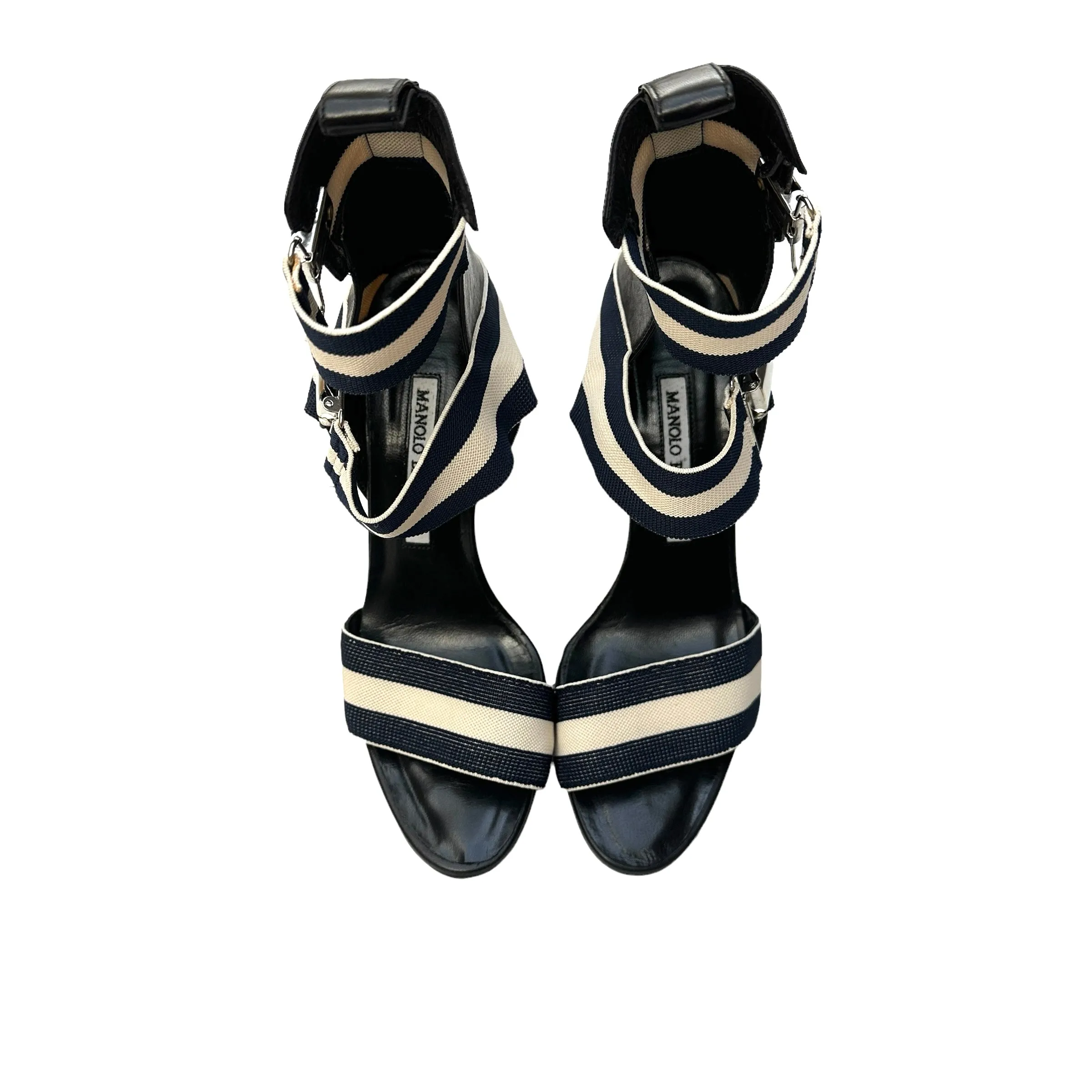 Fabric & Leather Heels - 7