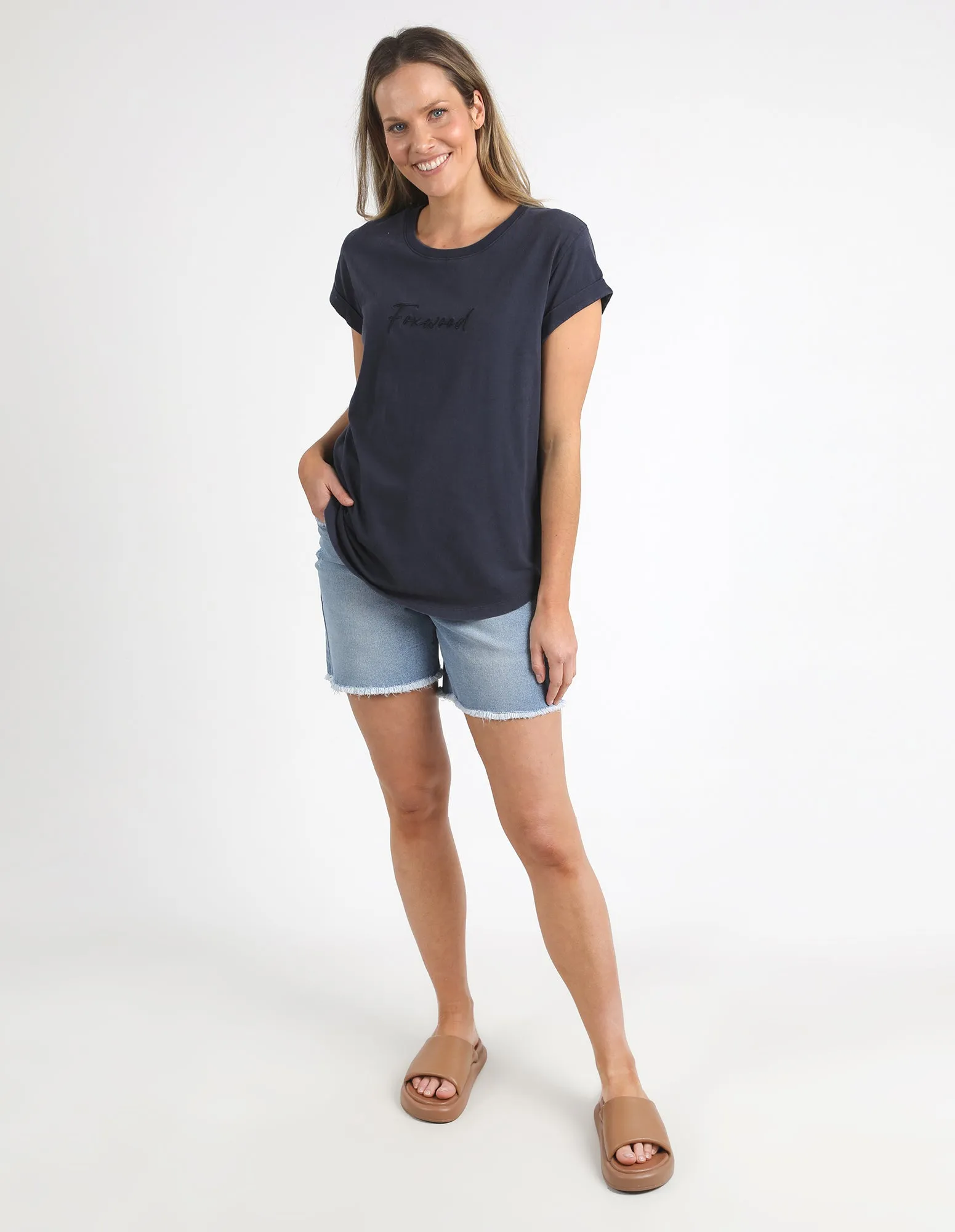 Foxwood Signature Tee - Navy
