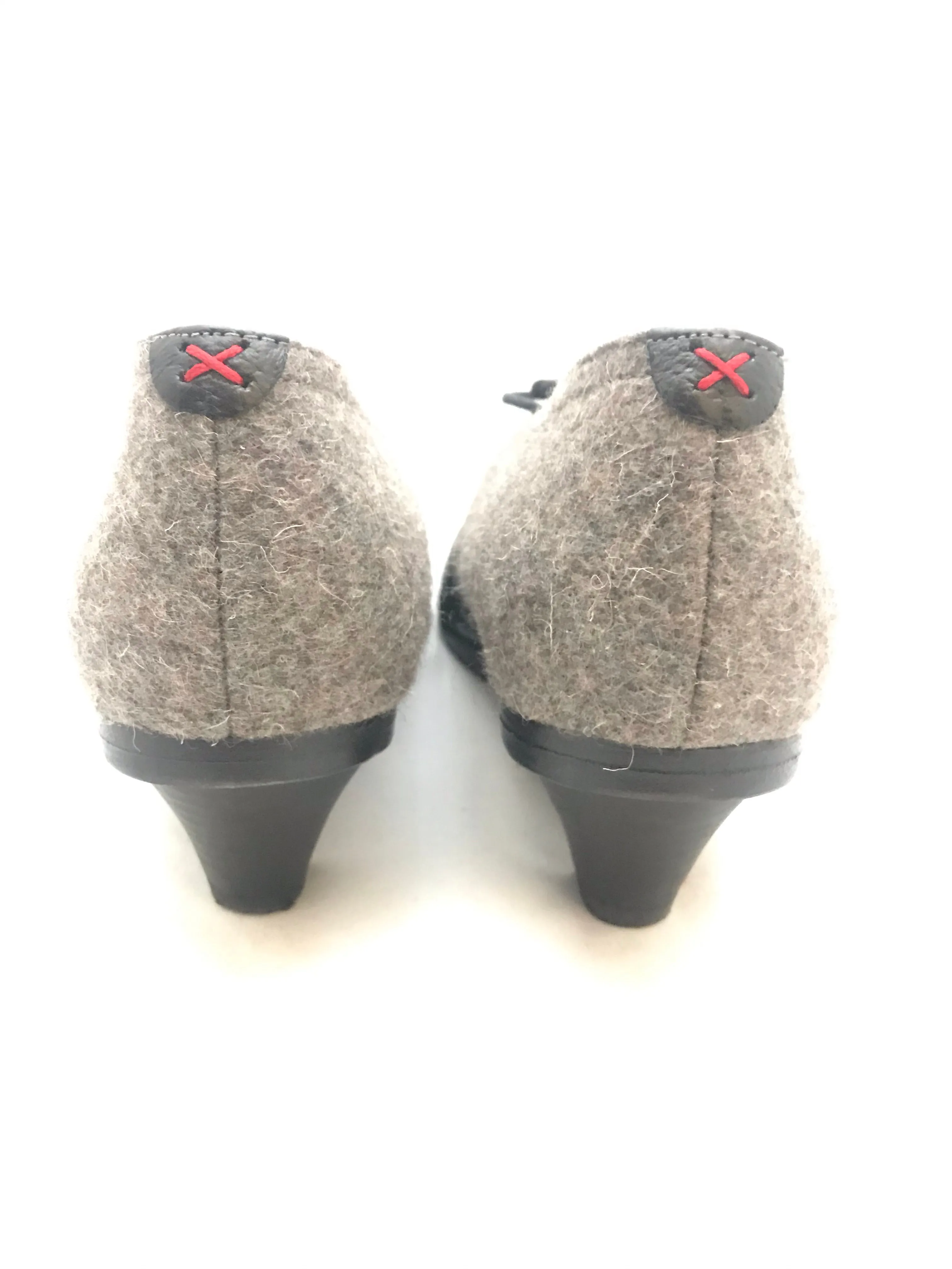 Leather and Wool Heels