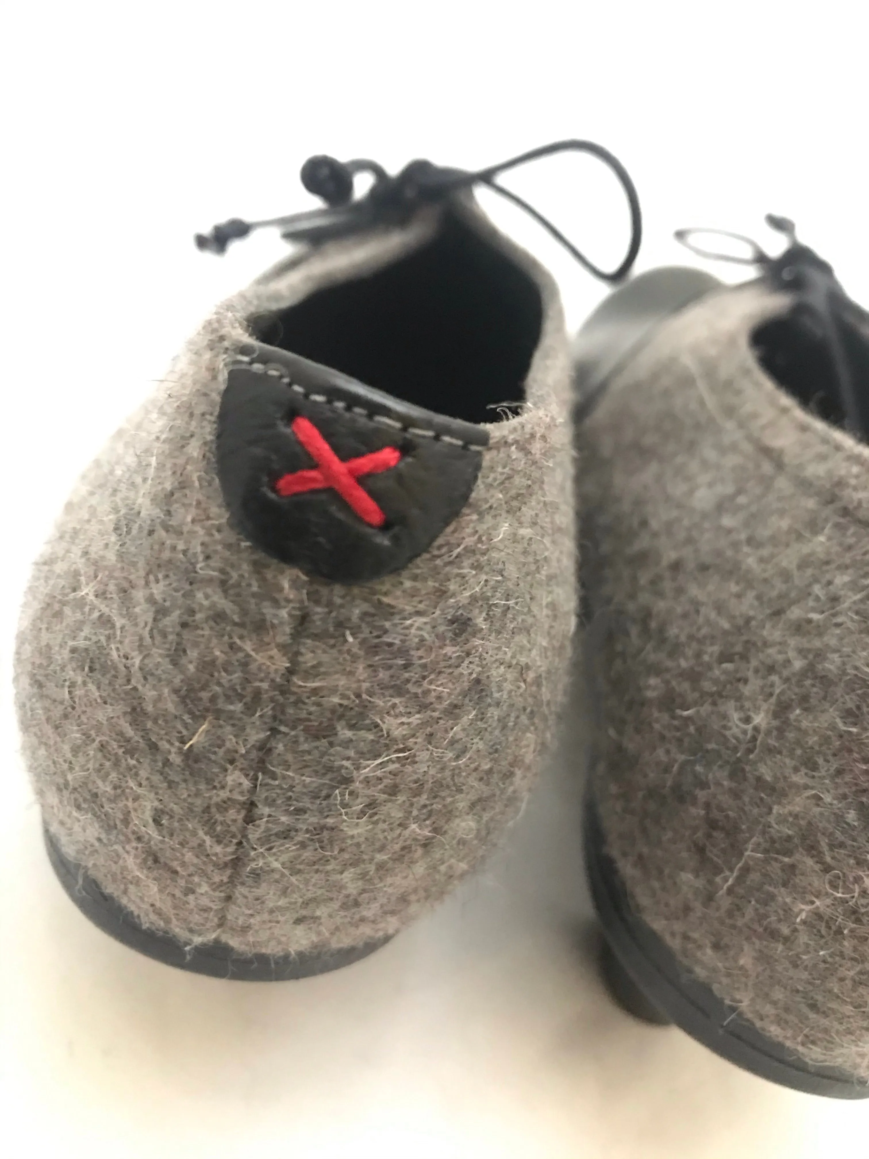 Leather and Wool Heels