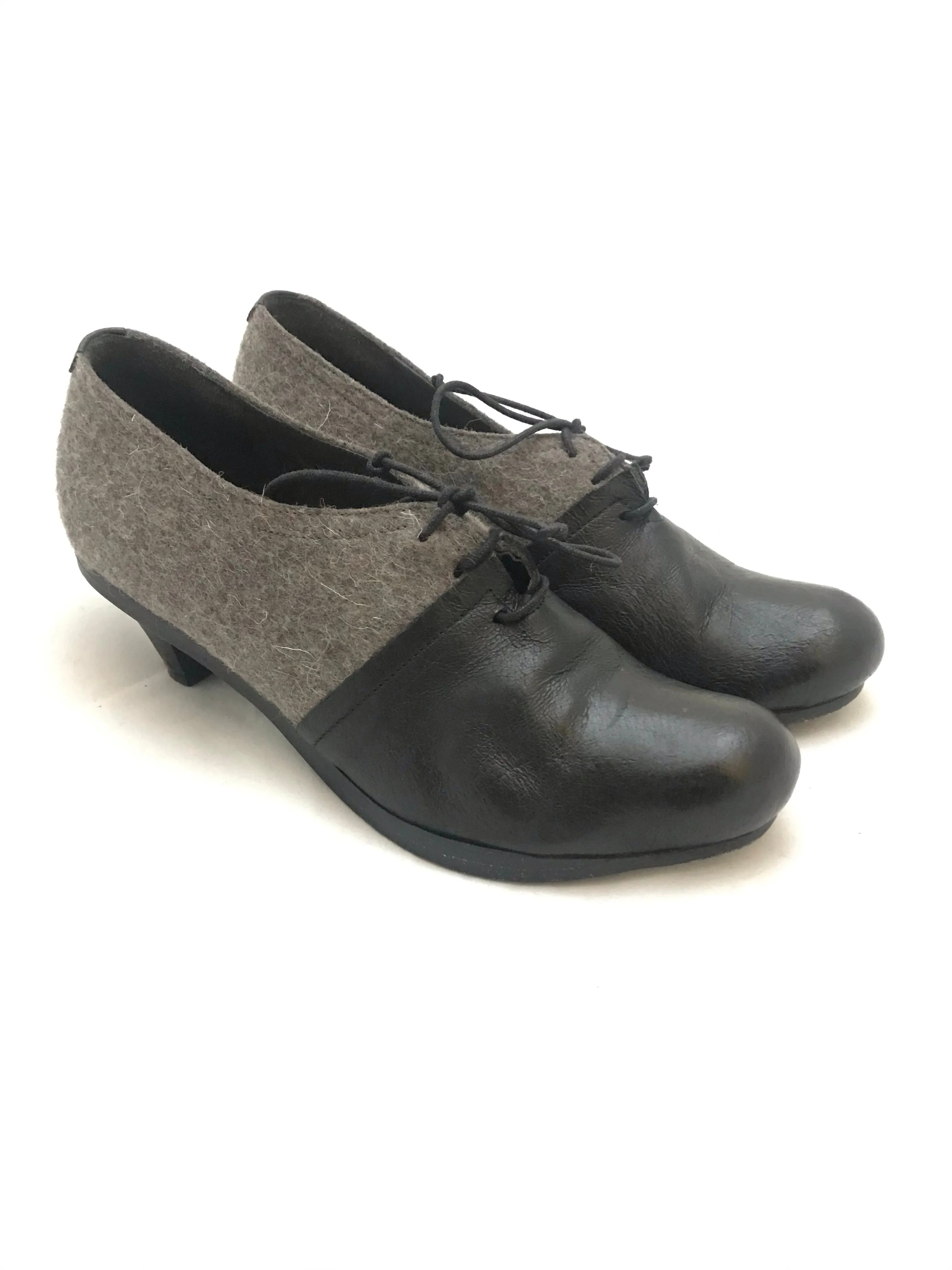 Leather and Wool Heels
