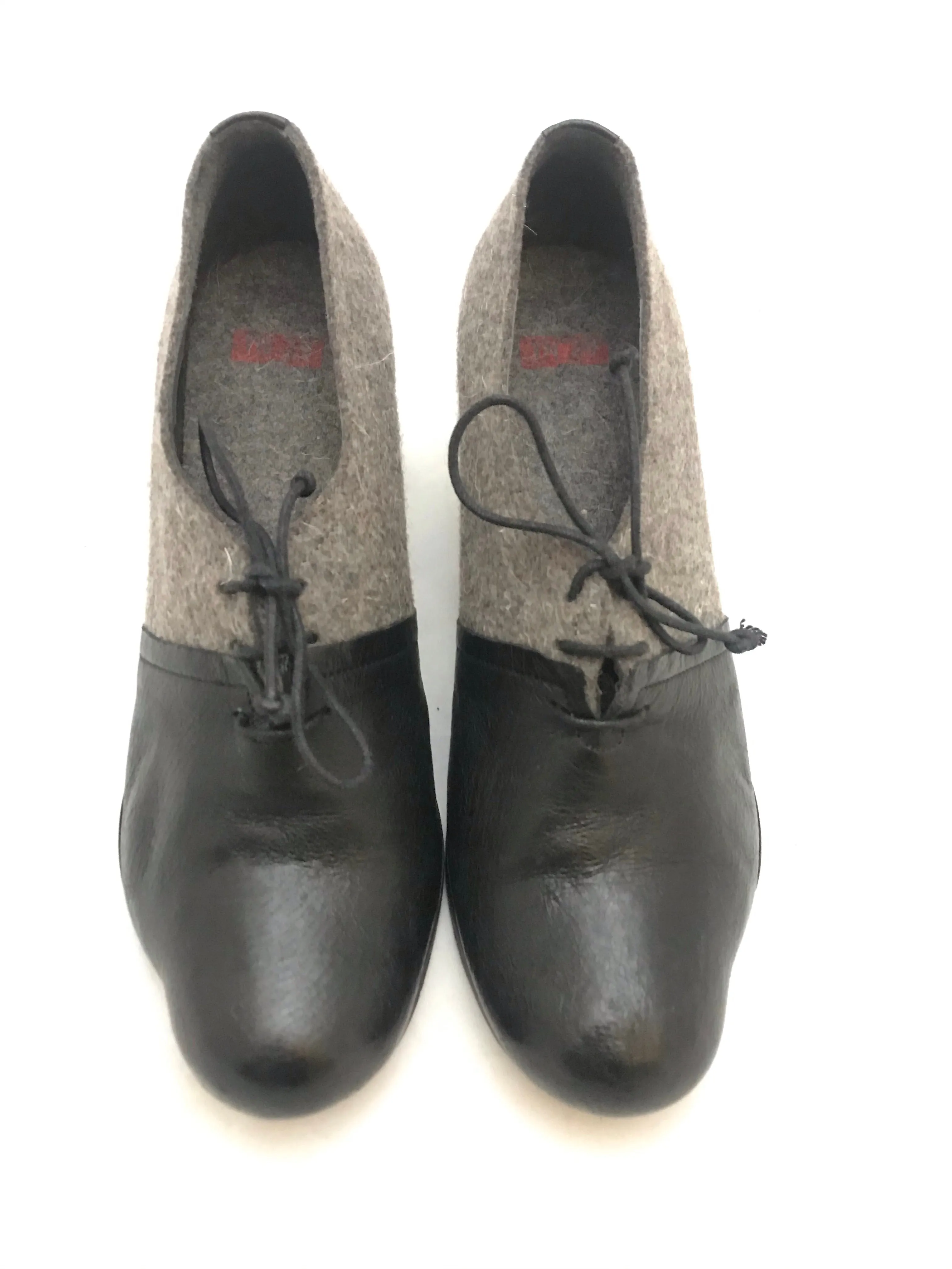 Leather and Wool Heels