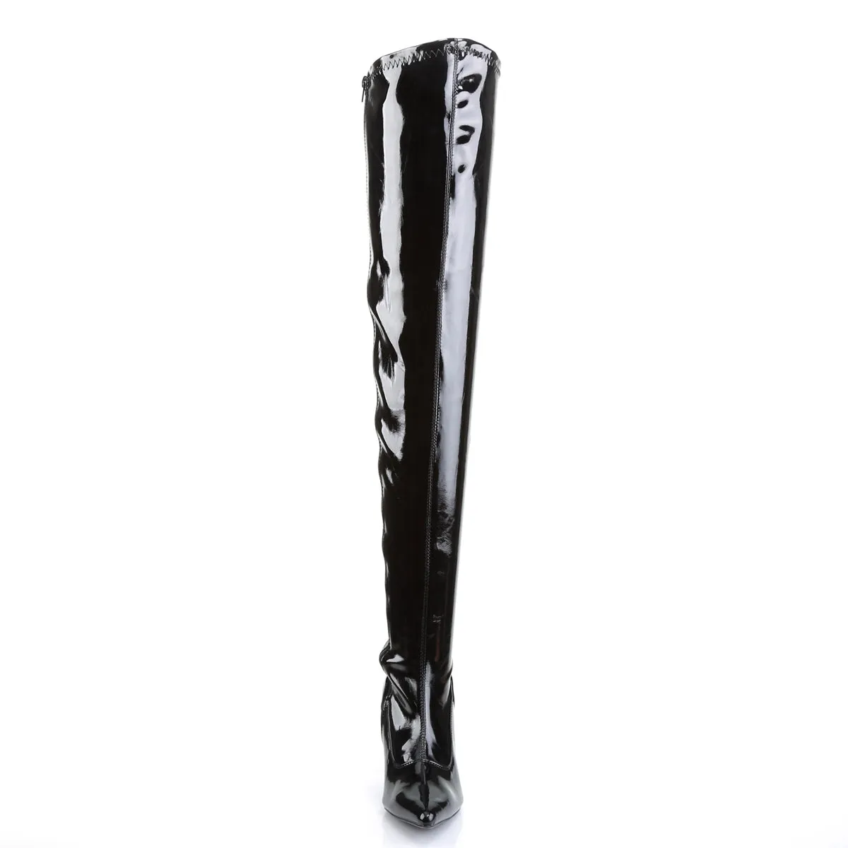 LUST-3000 Funtasma Black Patent Fancy Dress Women's Boots (Fantasy Footwear)