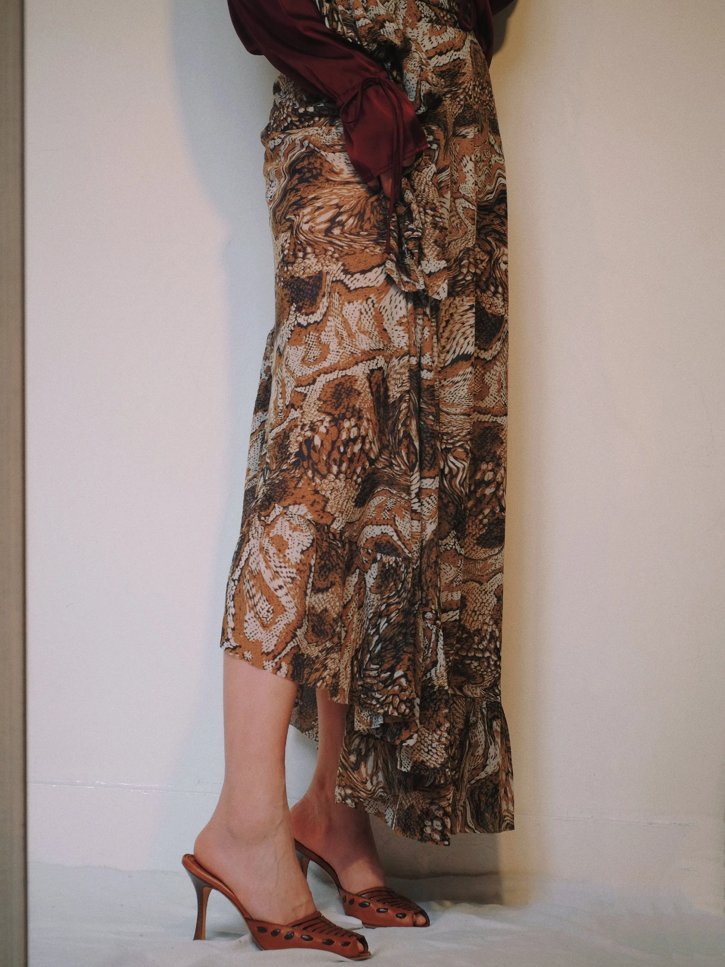 Manolo Blahnik brown weaving mules (Vintage)