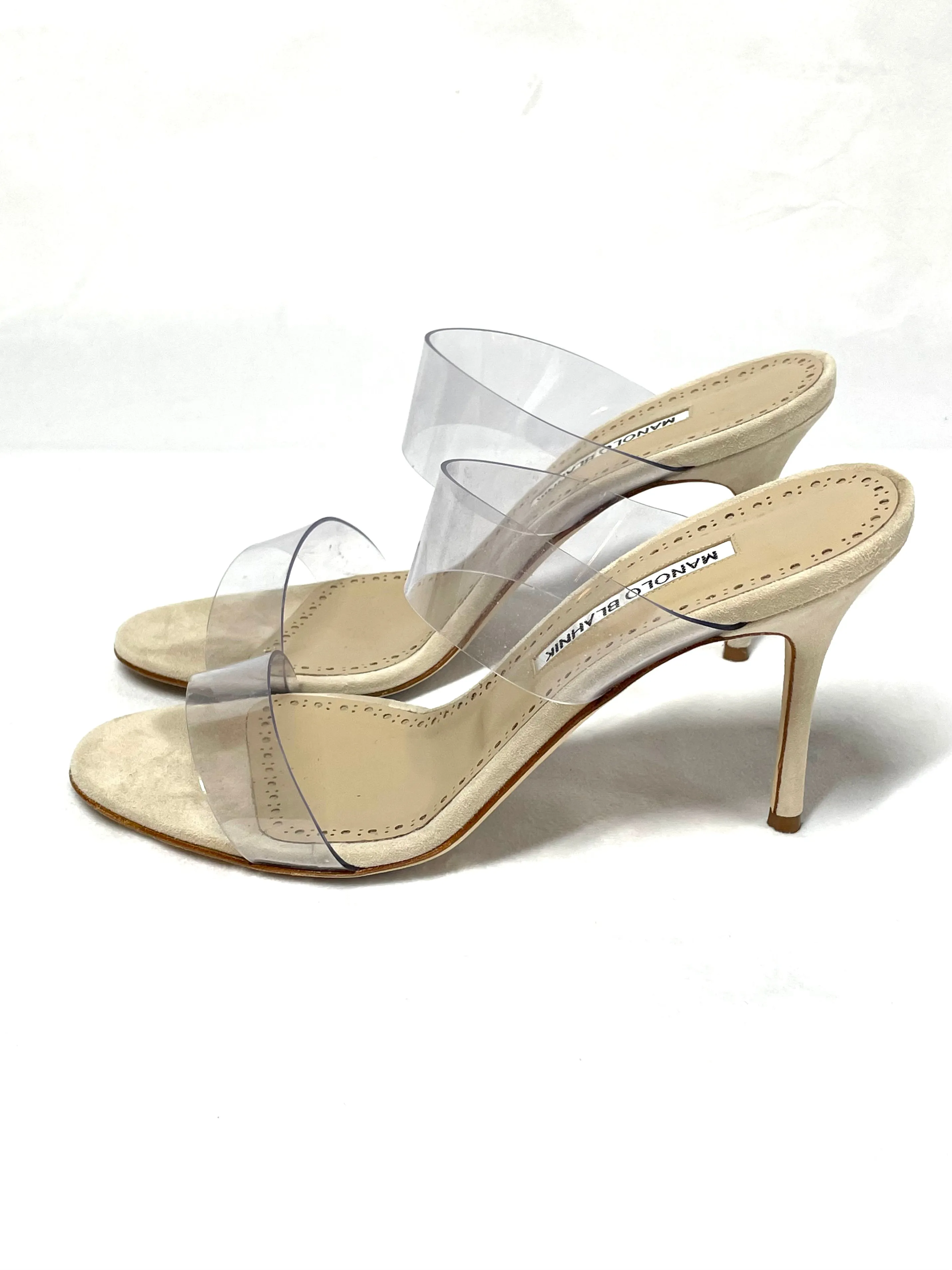 Manolo Blahnik PVC Heels 38