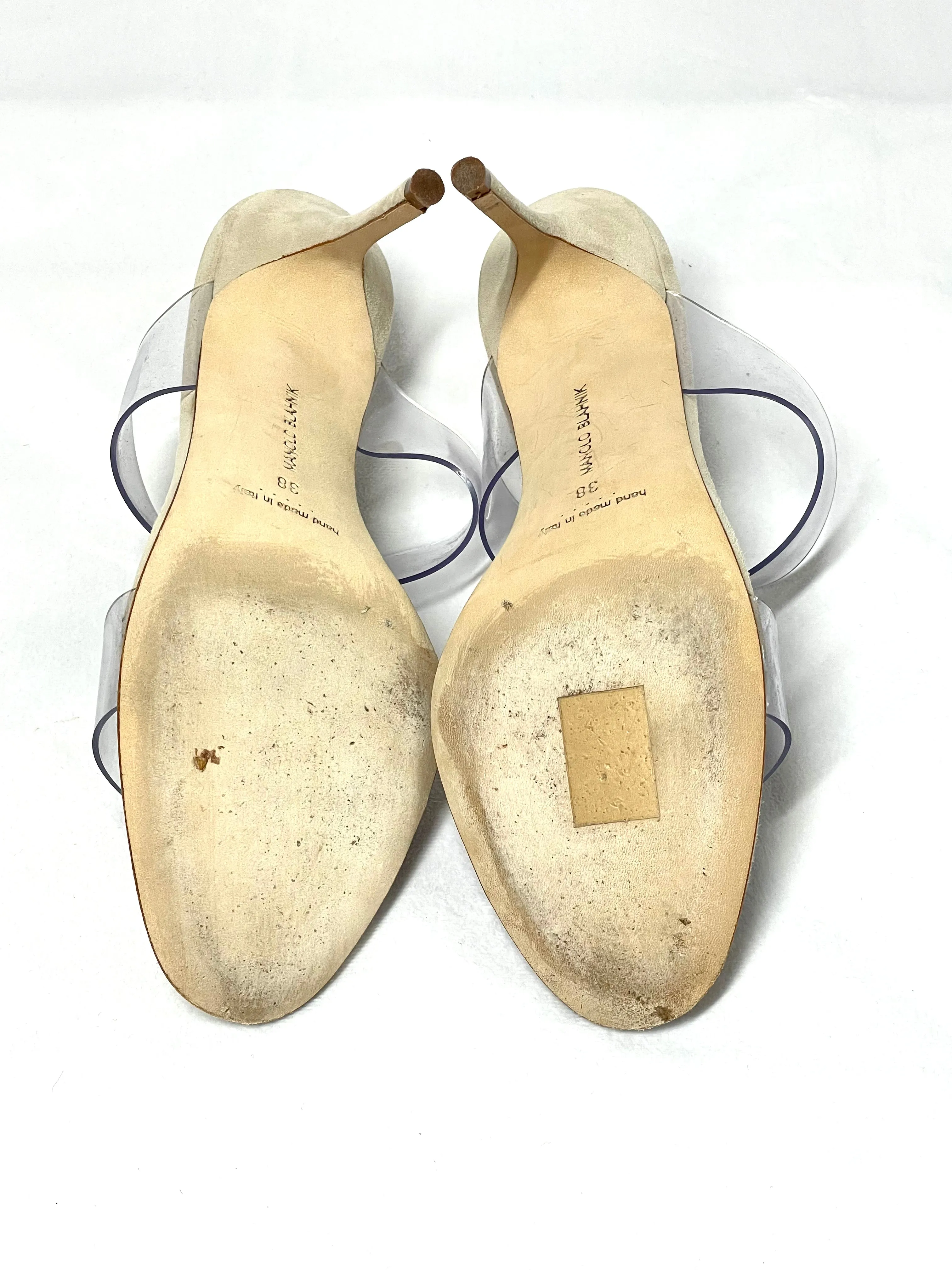 Manolo Blahnik PVC Heels 38
