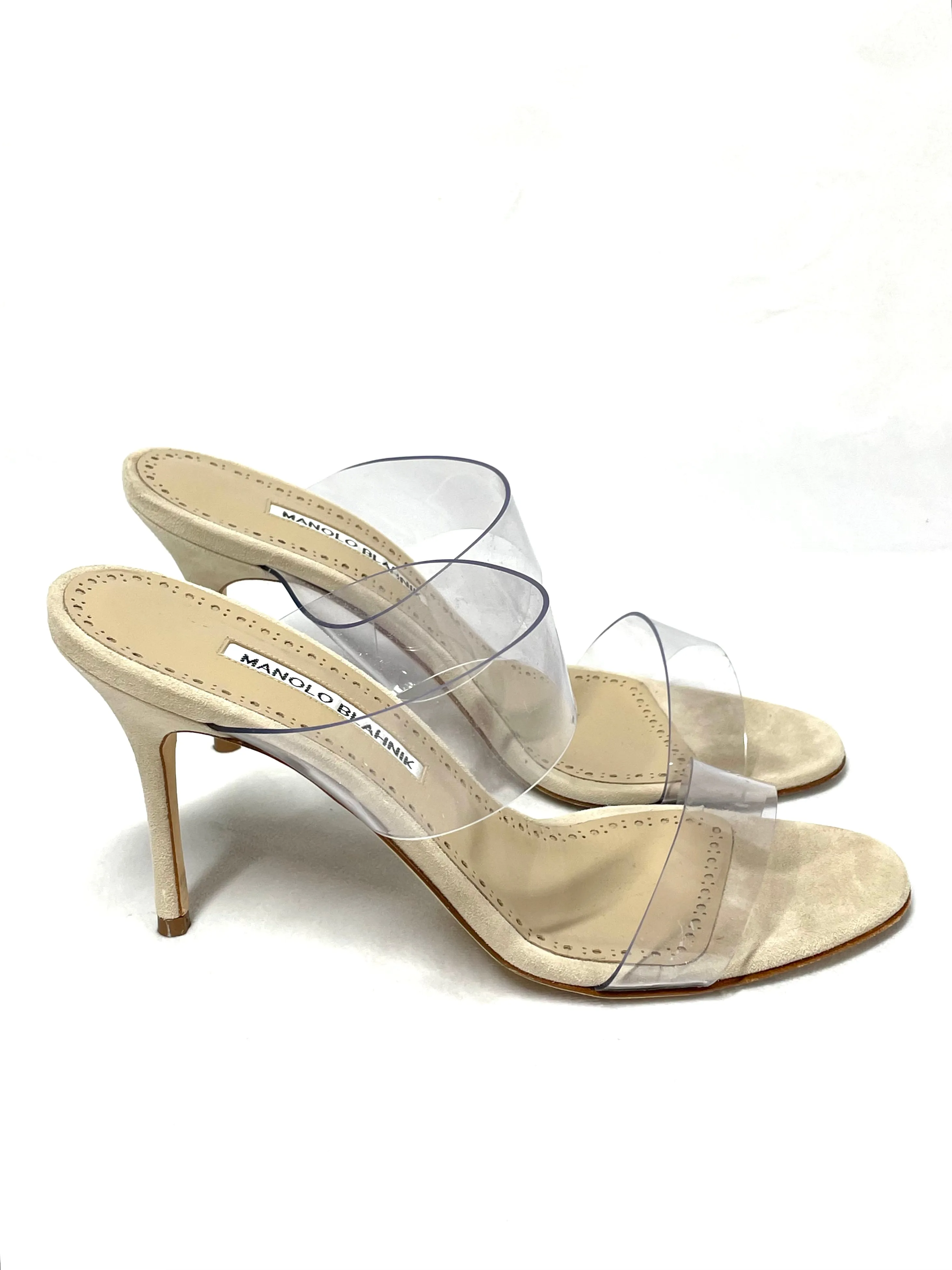 Manolo Blahnik PVC Heels 38