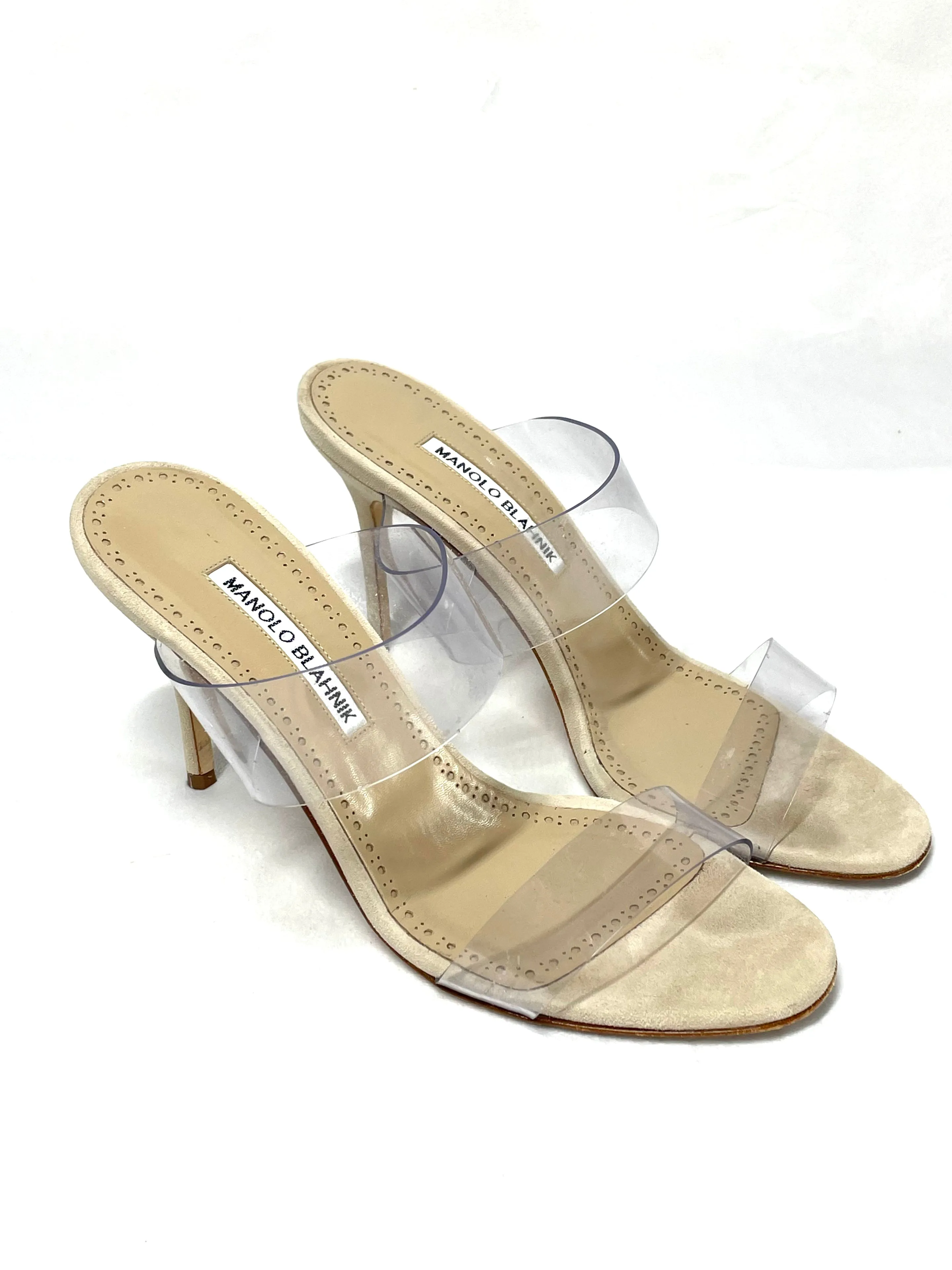 Manolo Blahnik PVC Heels 38
