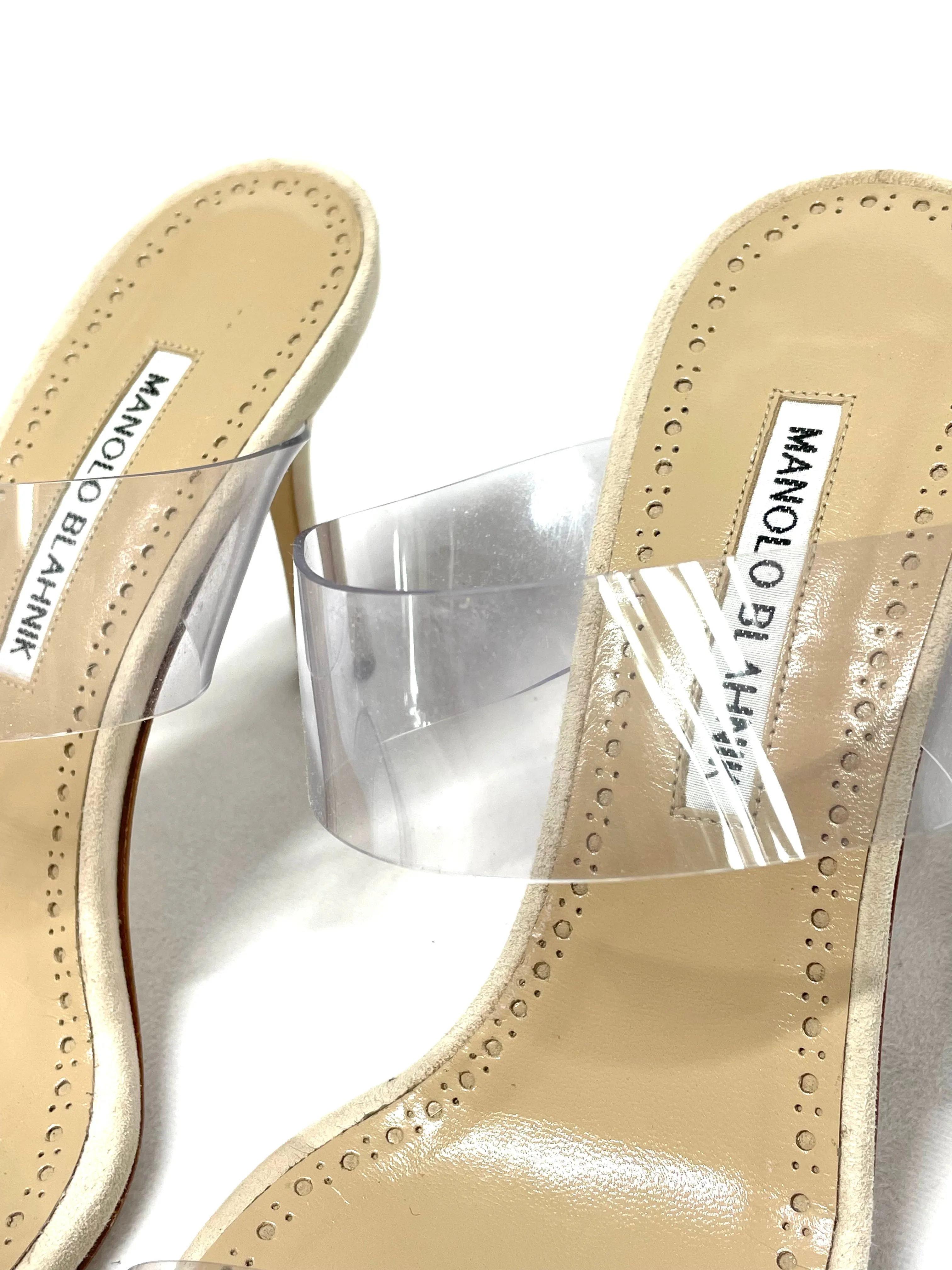 Manolo Blahnik PVC Heels 38