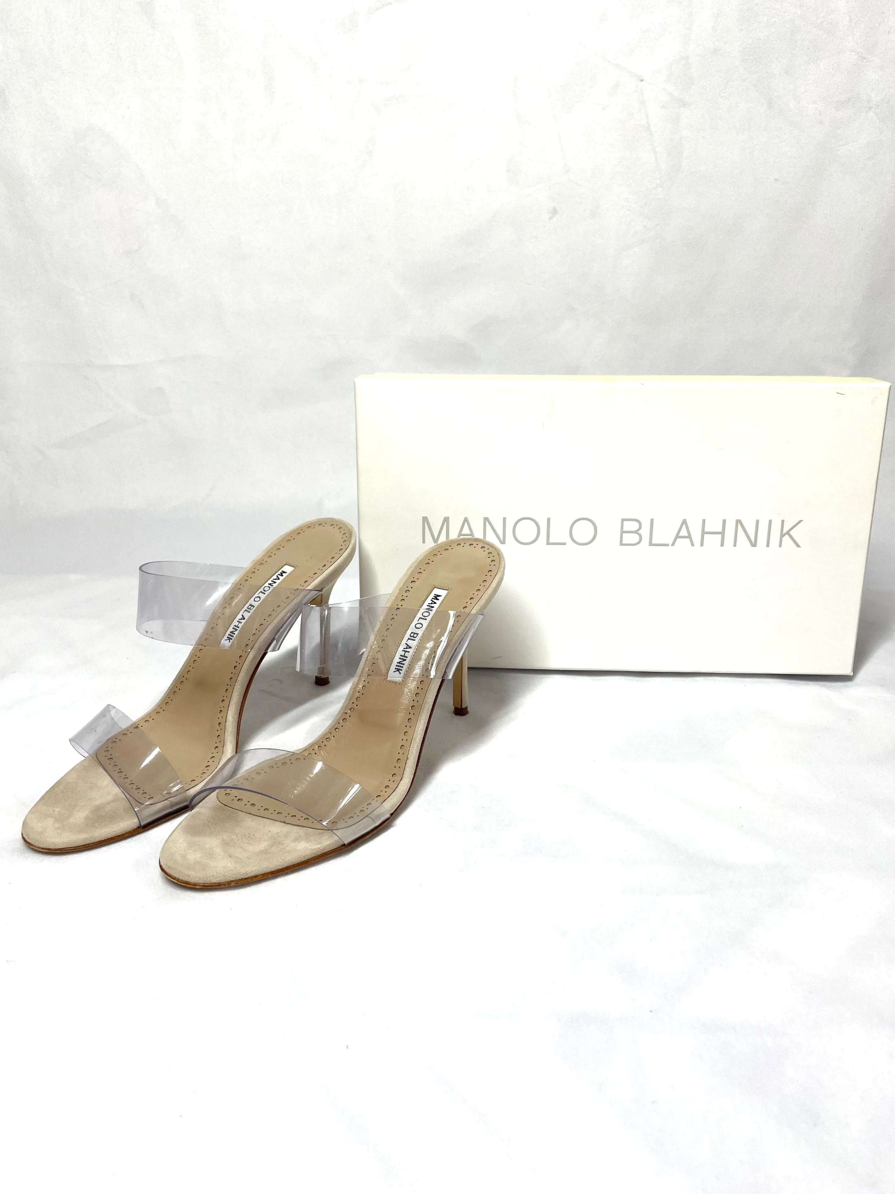 Manolo Blahnik PVC Heels 38