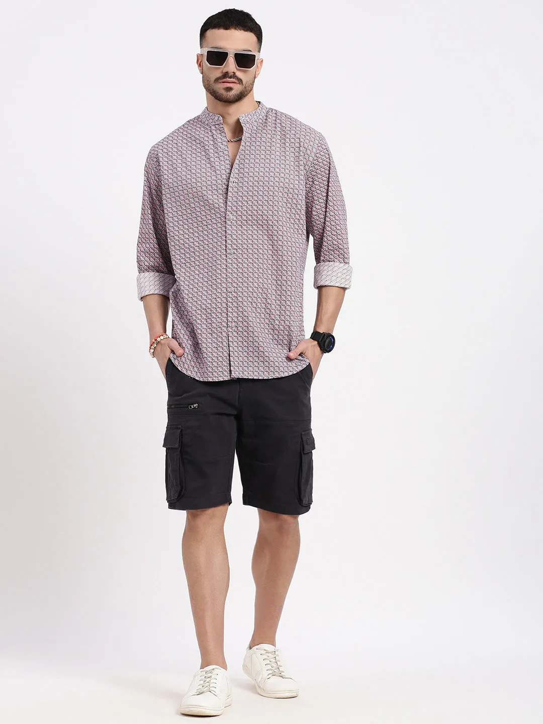 Men Multi Printed Slim Fit Shirt