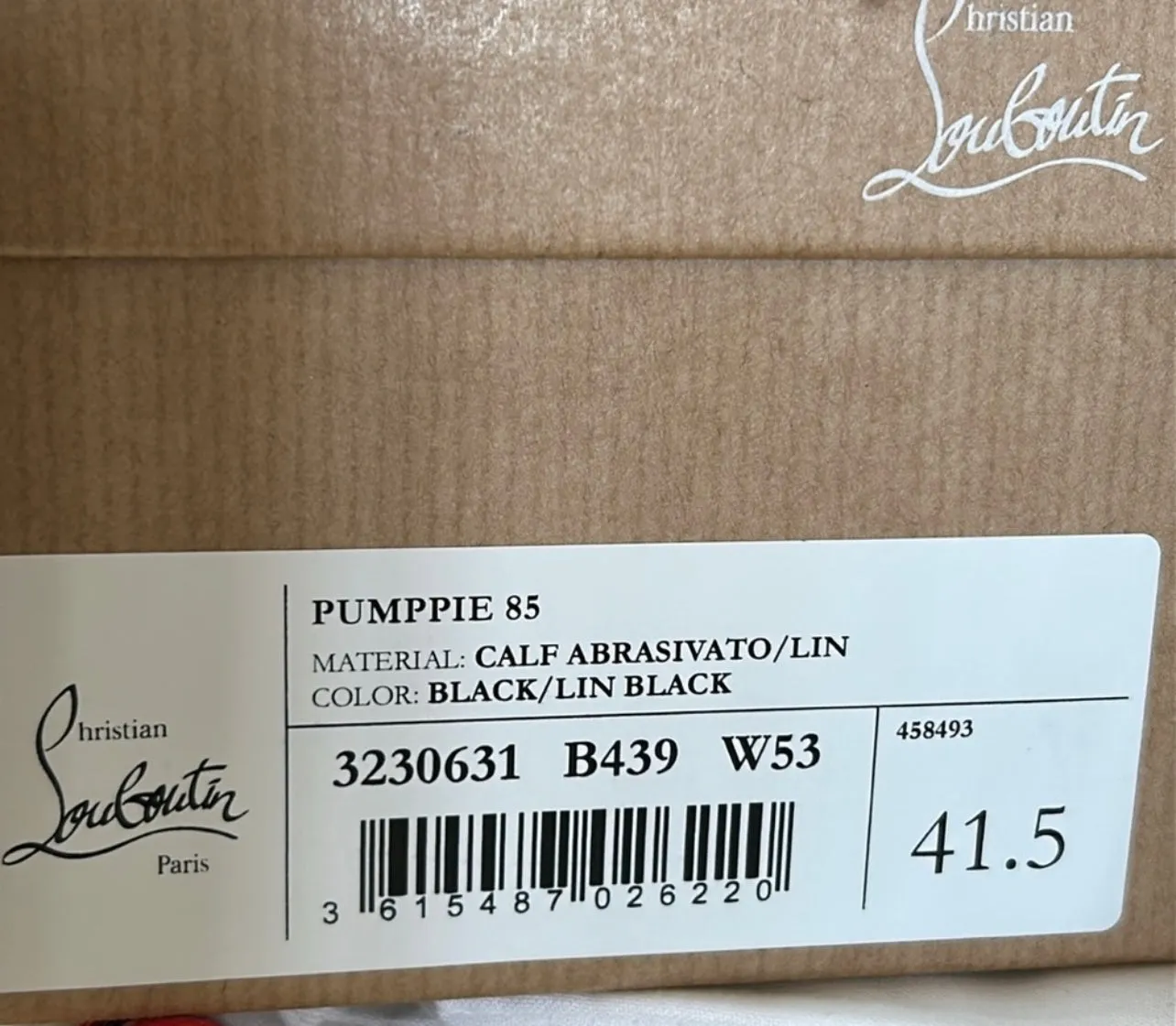 NEW Christian Louboutin Pumppie Round Toe Pump In Black