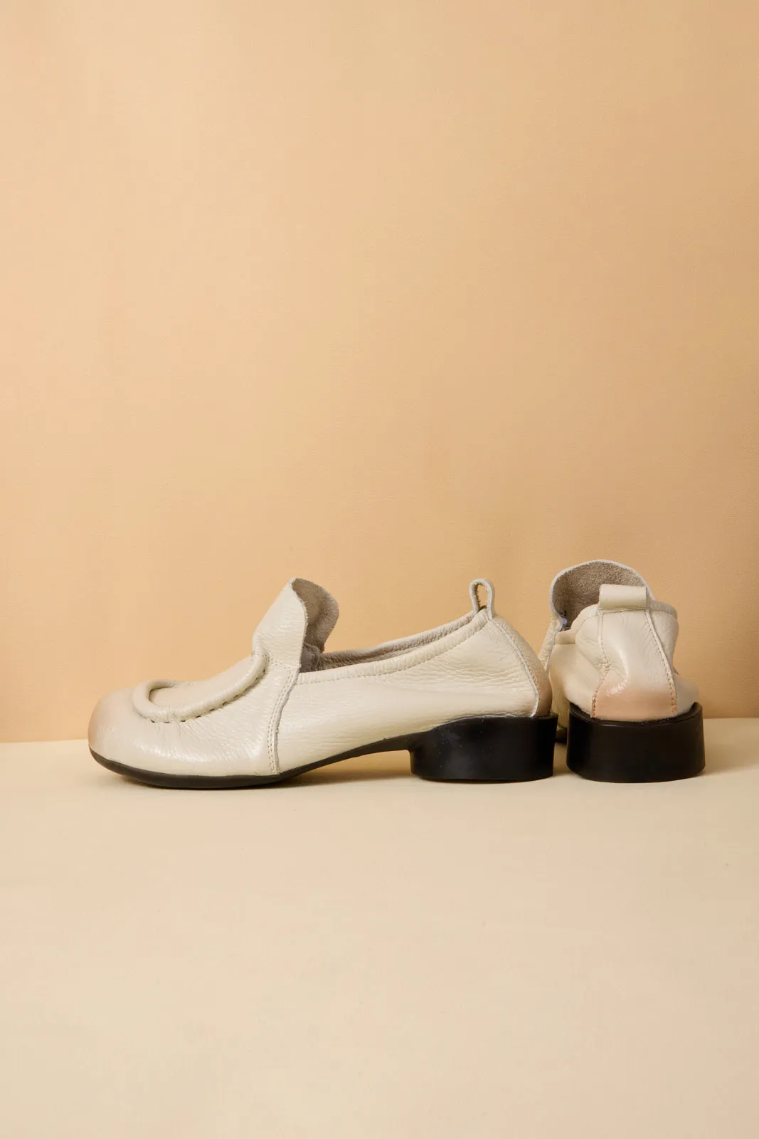 Rumour Has It | Nolita Leather Loafer - Cream