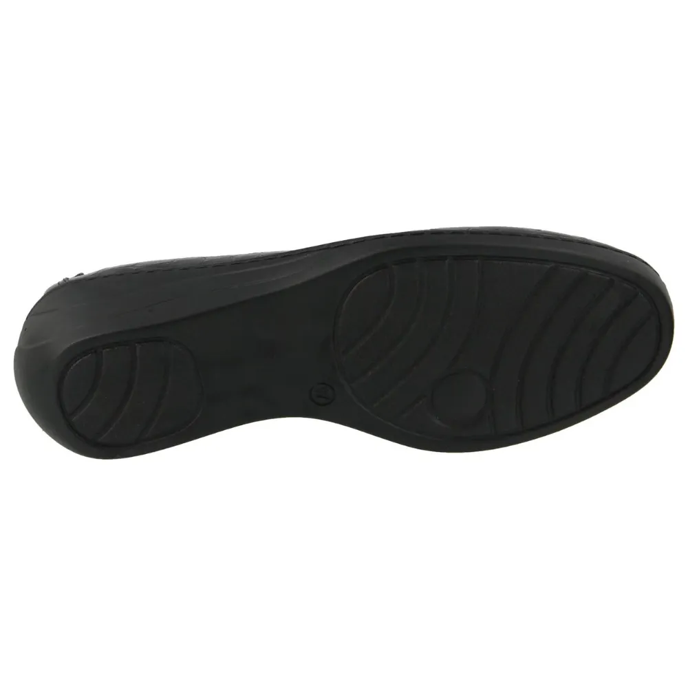 Spring Step Kartii Black Croco Leather Shoe (Women's)