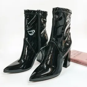 Stepping Into Romance Pointed Toe Ankle Booties in Black
