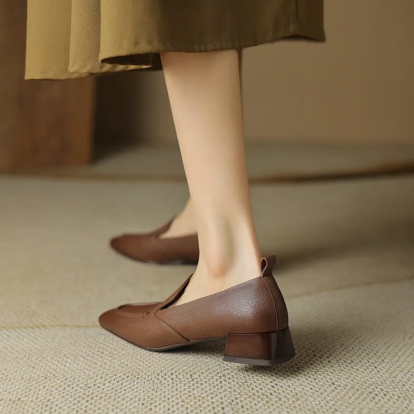 USS Shoes Maggi Women's Square Low Heel Office Loafer