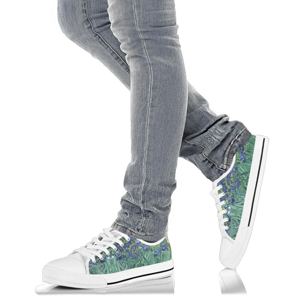 Vintage Art Vincent Van Gogh Irises Women's Low Top Sneakers