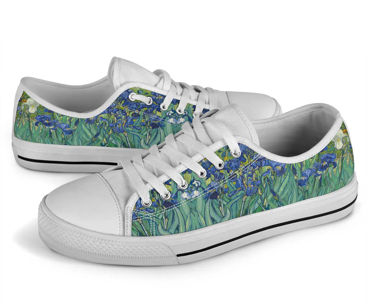 Vintage Art Vincent Van Gogh Irises Women's Low Top Sneakers