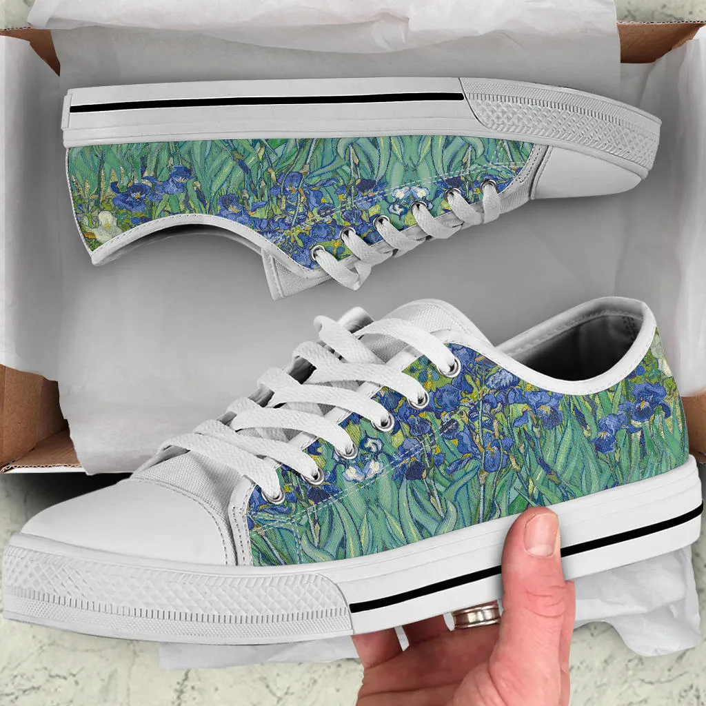 Vintage Art Vincent Van Gogh Irises Women's Low Top Sneakers