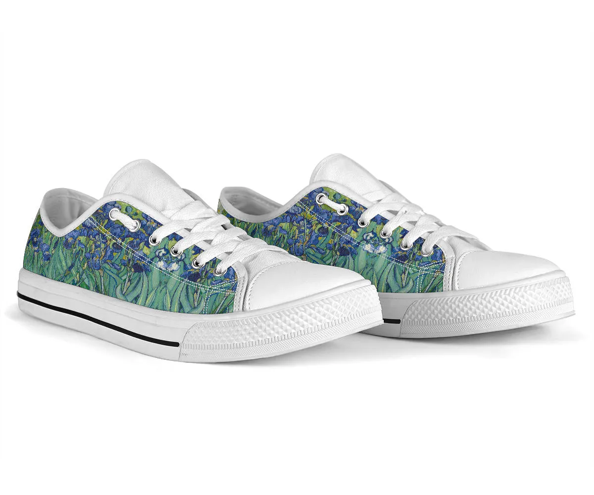 Vintage Art Vincent Van Gogh Irises Women's Low Top Sneakers