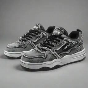 Worn Vintage Denim Sneakers